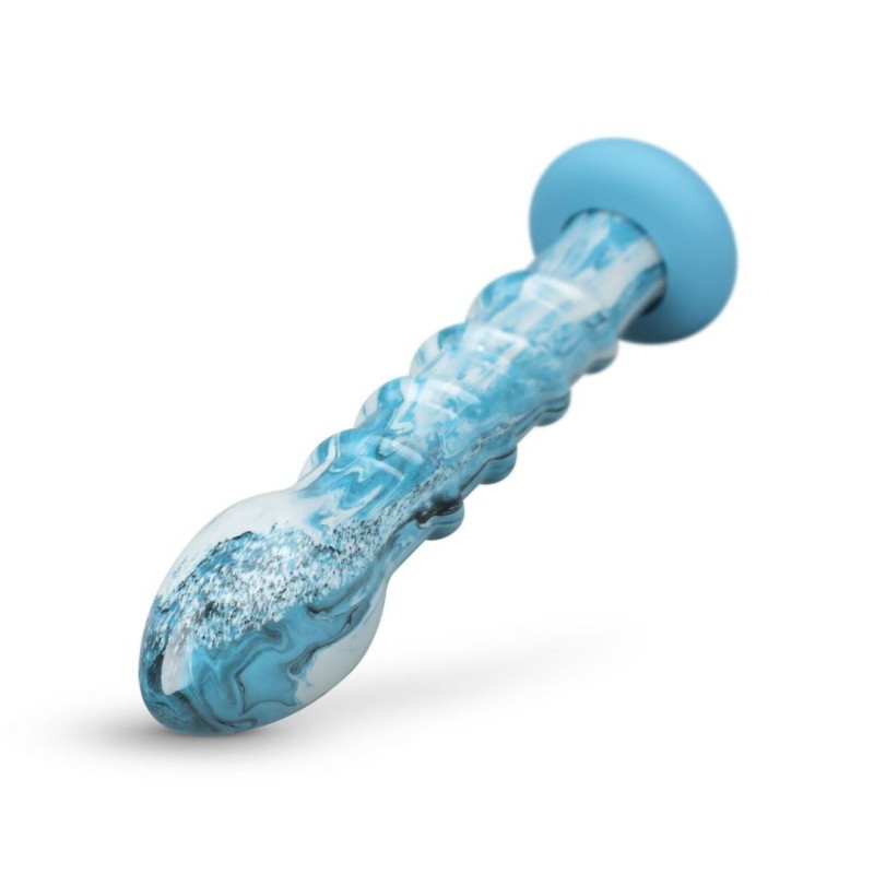 Γυάλινο Dildo Gildo Ocean Wave 17.9cm Μπλε Gildo Γυάλινο Dildo Gildo Ocean Wave 17.9cm Μπλε Γυάλινα