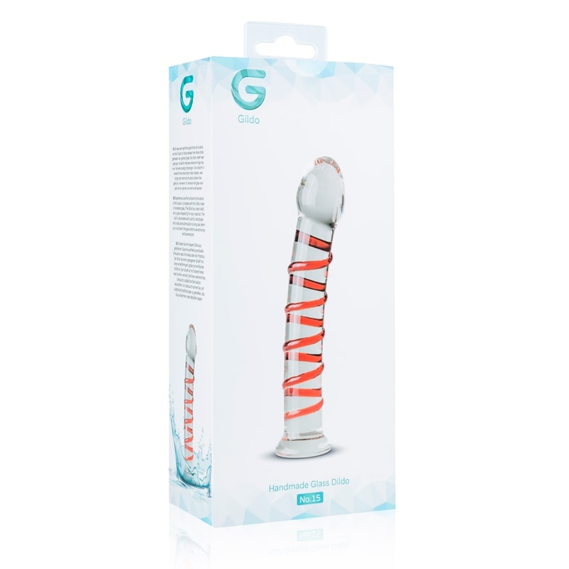 Gildo Γυάλινο Dildo Gildo No. 15 17.5cm Διαφανές Γυάλινα