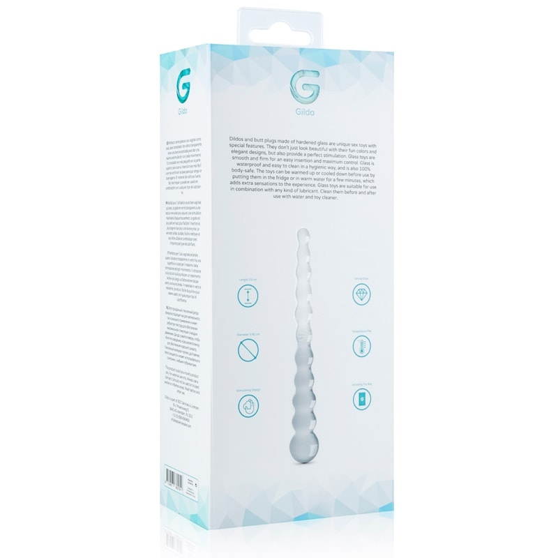 Gildo Glass Dildo Gildo No. 20 23cm Clear Glass