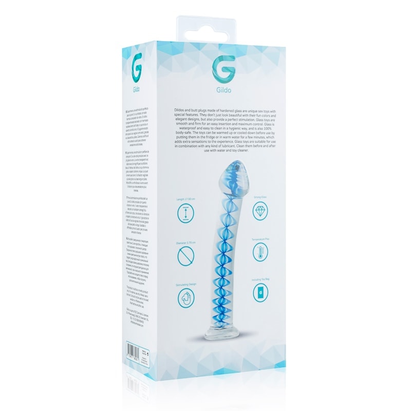 Gildo Glass Dildo Gildo No. 4 17.5cm Clear Glass