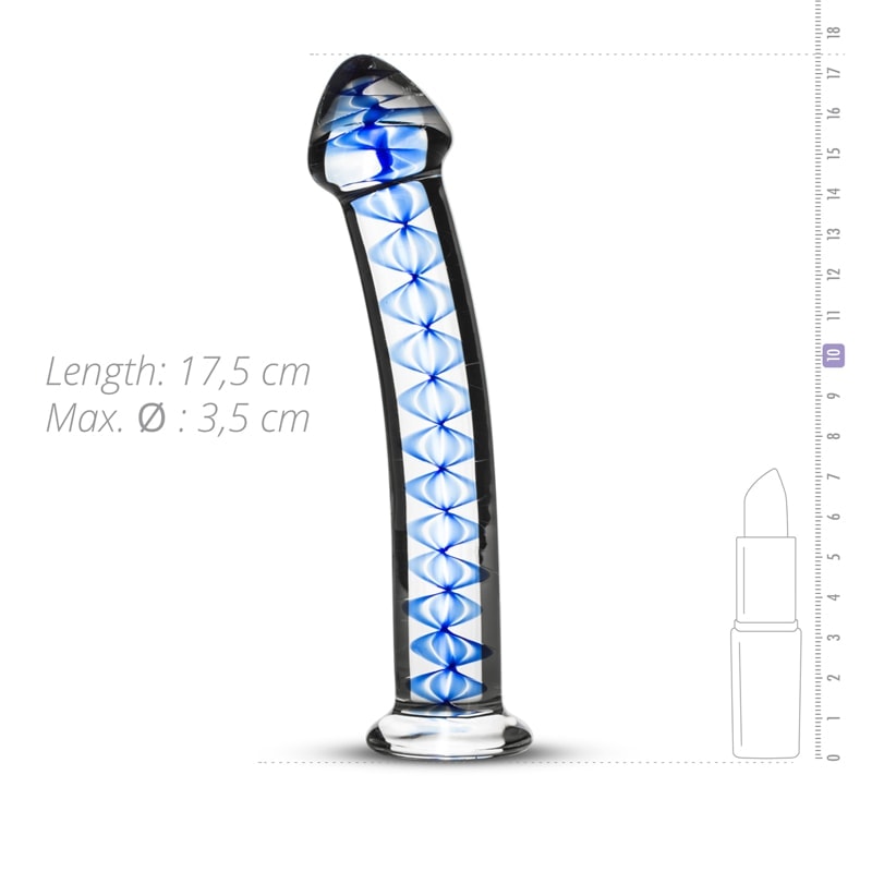 Gildo Glass Dildo Gildo No. 4 17.5cm Clear Glass