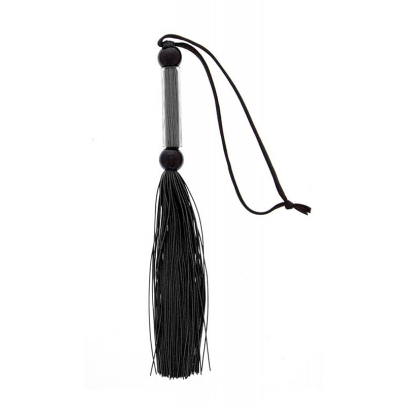 Guilty Pleasure Silicone Whip Guilty Pleasure Black Floggers & Paddles