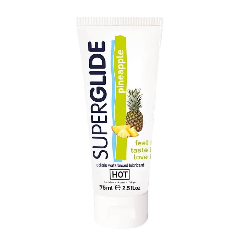 Hot Λιπαντικό Νερού Με Γεύση Ανανά HOT Superglide 75ml Νερού