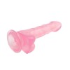 Chisa Jelly Dildo Chisa Hi-Rubber 19.5cm Ροζ Jelly