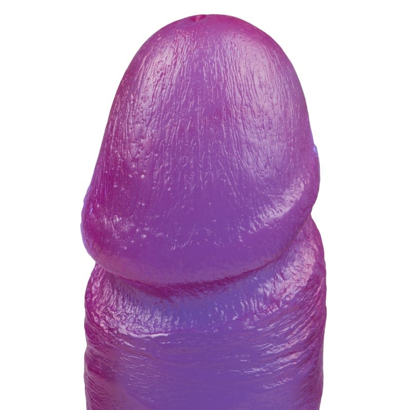 Crystal Jellies Jelly Dildo Crystal Jellies Ballsy 20cm Μοβ Jelly
