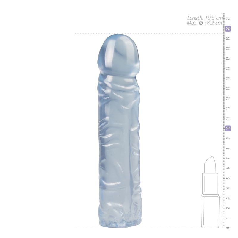 Crystal Jellies Jelly Dildo Crystal Jellies Dildo 19.5cm Blue Jelly