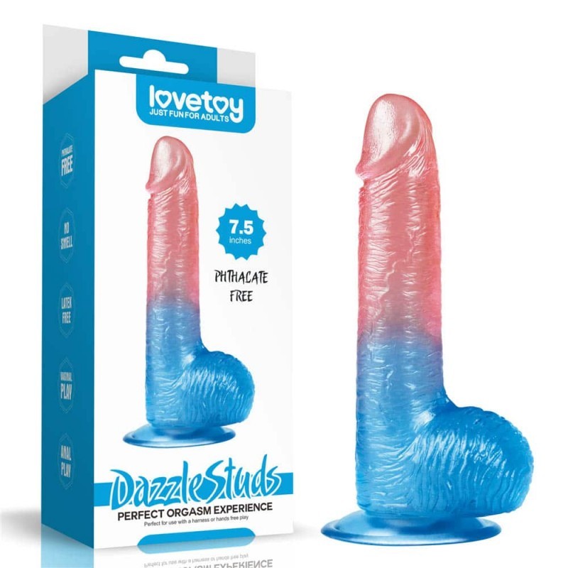 Jelly Dildo Lovetoy Dazzle Studs No1 19cm Dazzle Studs Jelly Dildo Lovetoy Dazzle Studs No1 19cm Jelly