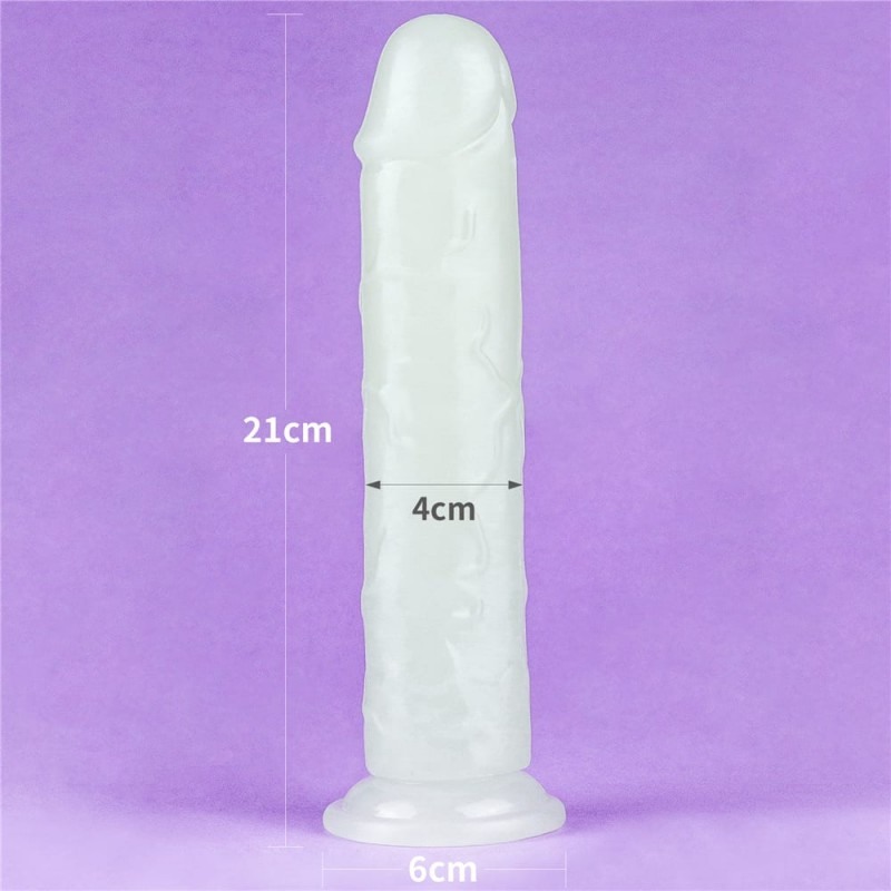 Jelly Dildo Lovetoy Lumino Play 21cm Διαφανές Lovetoy Jelly Dildo Lovetoy Lumino Play 21cm Διαφανές Jelly