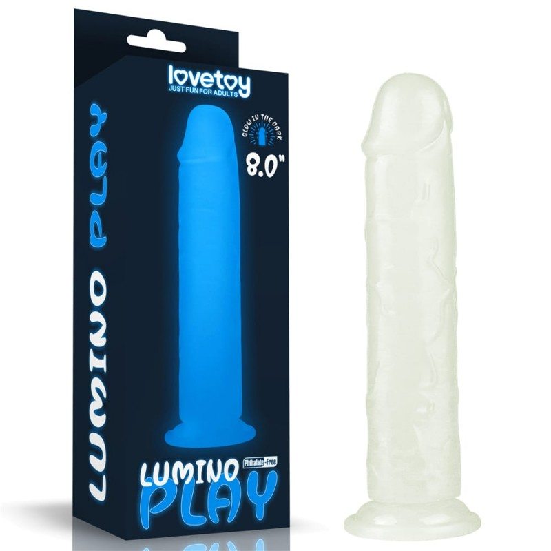 Jelly Dildo Lovetoy Lumino Play 21cm Διαφανές Lovetoy Jelly Dildo Lovetoy Lumino Play 21cm Διαφανές Jelly