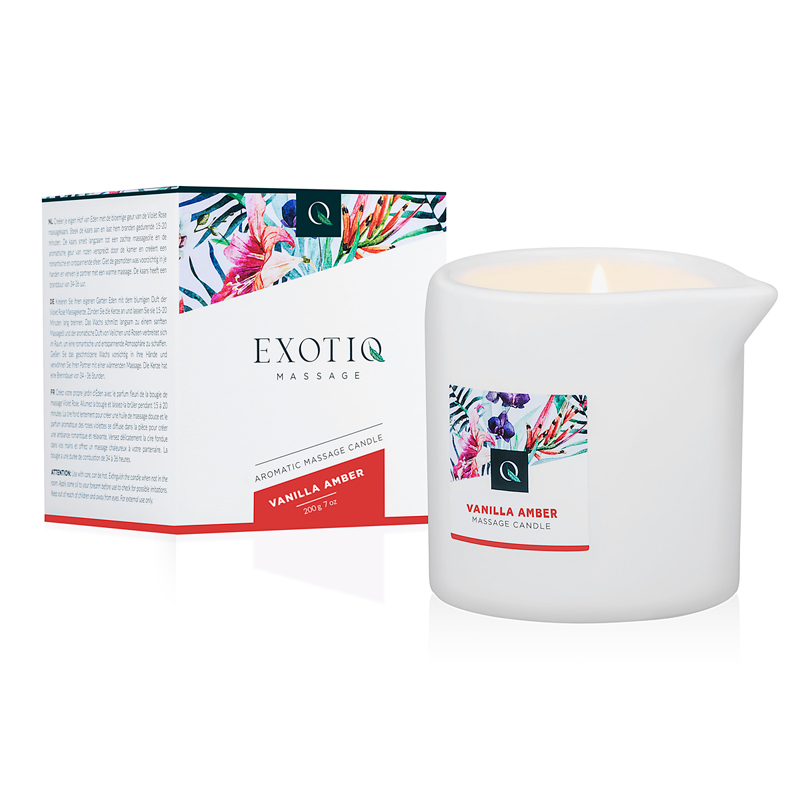 Exotiq Κερί Μασάζ Exotiq Vanilla Amber Έλαια & Κεριά Μασάζ