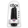 King Cock Double Dildo King Cock Two Cocks One Hole 18cm Black Double