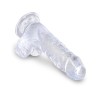 King Cock Jelly Dildo King Cock Ballsy 13cm Διαφανές Jelly