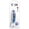 Jelly Dildo King Cock Ballsy 18cm Clear King Cock Jelly Dildo King Cock Ballsy 18cm Clear Jelly
