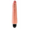 King Cock Ρεαλιστικός Δονητής King Cock Vibrating Stiffy 23cm Μπεζ Ρεαλιστικοί