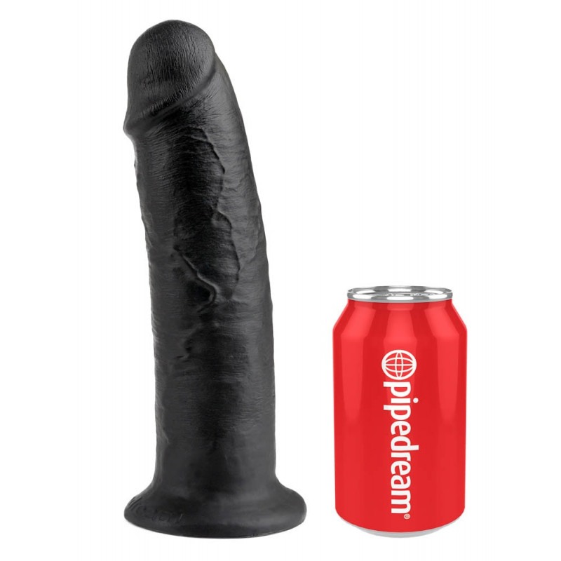 Realistic Dildo King Cock 25.4cm Black King Cock Realistic Dildo King Cock 25.4cm Black Realistic