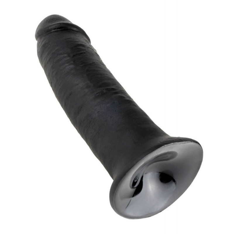 Realistic Dildo King Cock 25.4cm Black King Cock Realistic Dildo King Cock 25.4cm Black Realistic