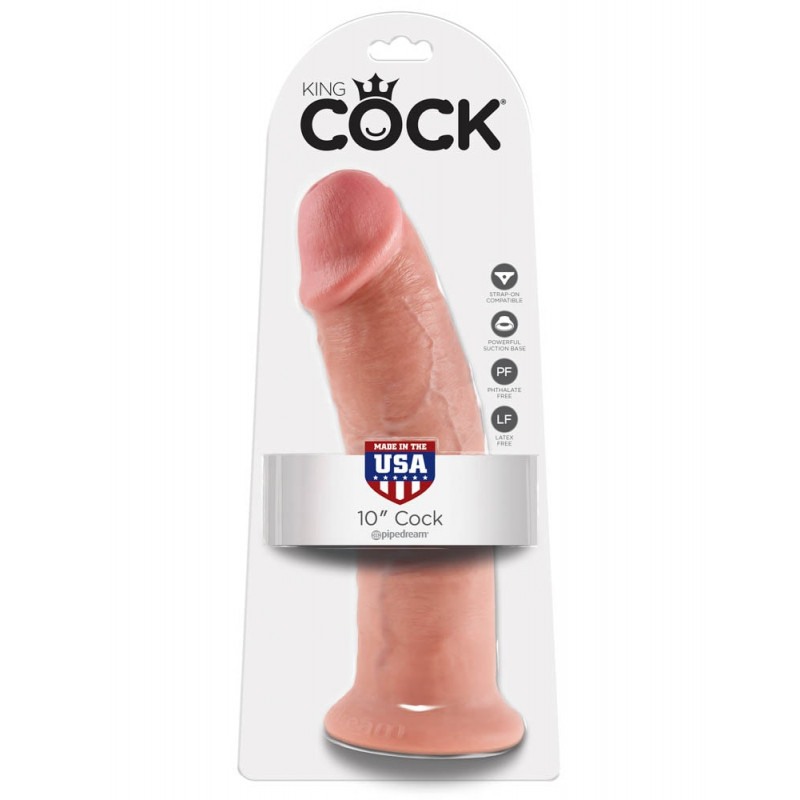 Realistic Dildo King Cock 25.4cm Nude King Cock Realistic Dildo King Cock 25.4cm Nude Realistic