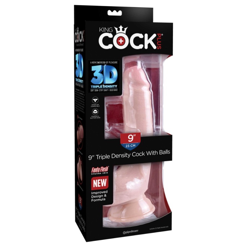 Ρεαλιστικό Dildo King Cock Plus Triple Density Cock Με Όρχεις 23cm Μπεζ King Cock Ρεαλιστικό Dildo King Cock Plus Triple Density Cock Με Όρχεις 23cm Μπεζ Ρεαλιστικά