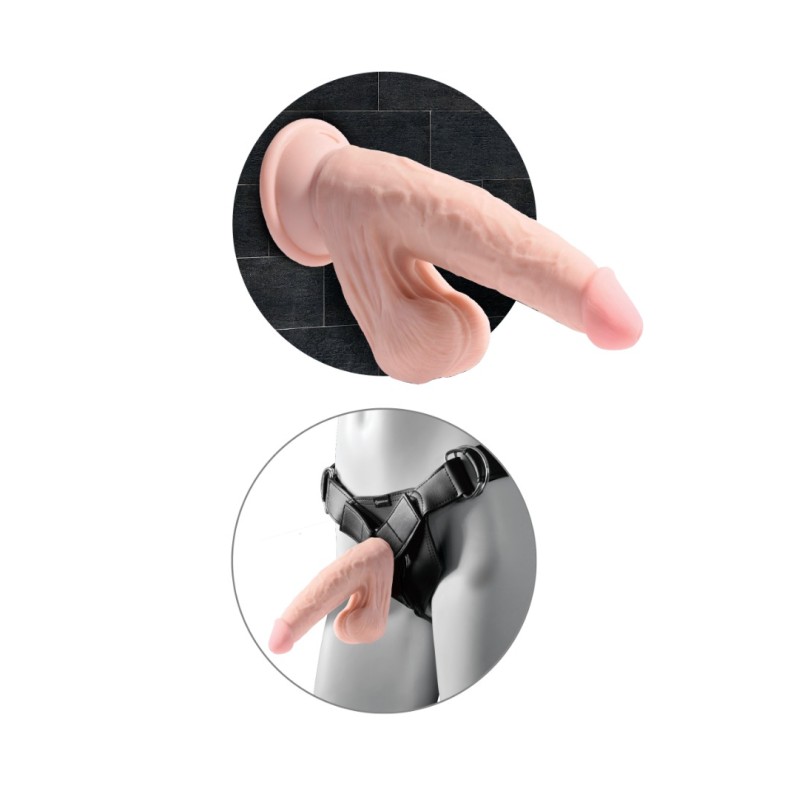 Realistic Dildo King Cock Plus Triple Density Cock with Swinging Balls 15.2cm Nude King Cock Realistic Dildo King Cock Plus Triple Density Cock with Swinging Balls 15.2cm Nude Realistic