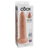 King Cock Ρεαλιστικό Dildo King Cock Uncut Χωρίς Περιτομή 23cm Μπεζ Ρεαλιστικά