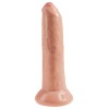 King Cock Ρεαλιστικό Dildo King Cock Uncut Χωρίς Περιτομή 23cm Μπεζ Ρεαλιστικά