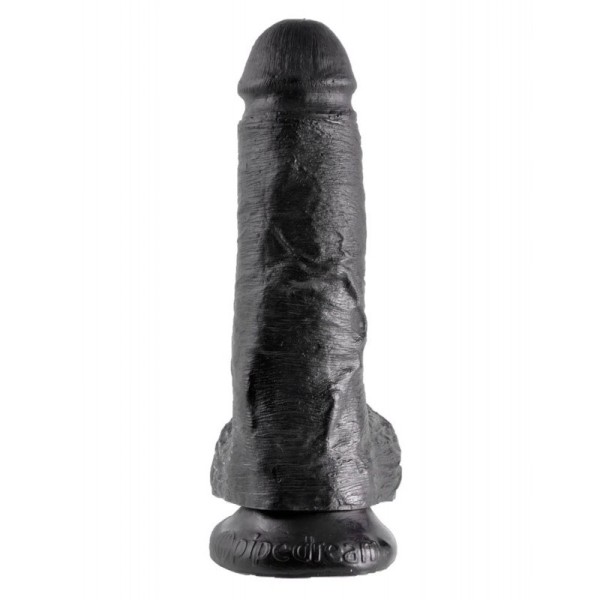 Ρεαλιστικό Dildo King Cock Με Όρχεις 20cm Μαύρο Ρεαλιστικό Dildo King Cock Με Όρχεις 20cm Μαύρο