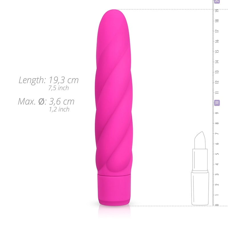 Easytoys – Vibe Collection Κλασικός Δονητής Easytoys Pink Silicone Ροζ Κλασικοί