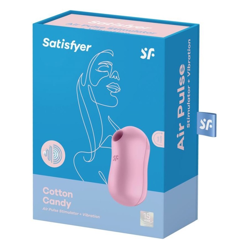 Satisfyer Κλειτοριδικός Δονητής Satisfyer Cotton Candy Ροζ Κλειτοριδικά