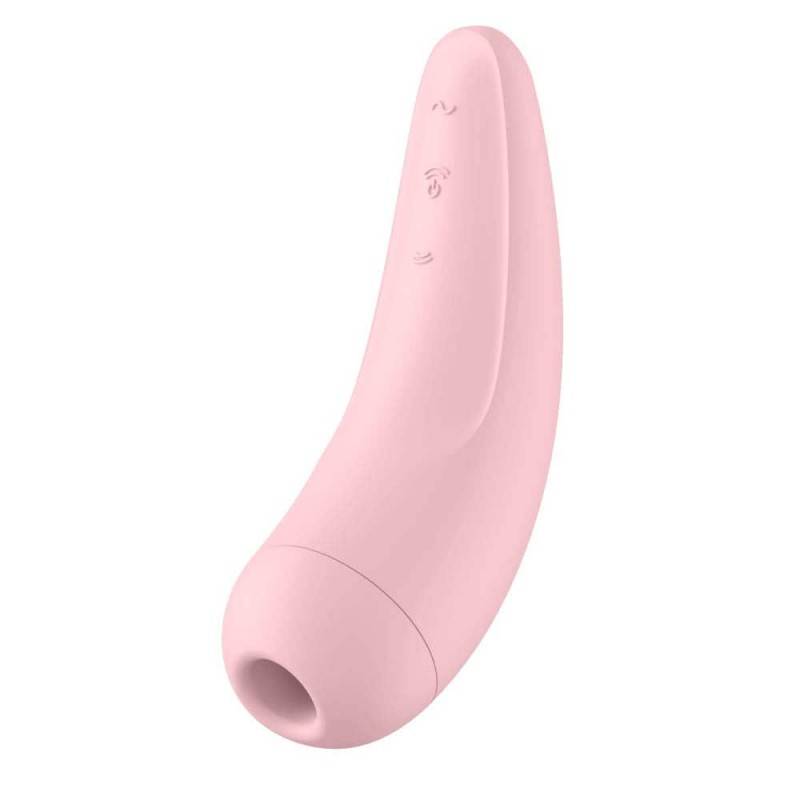 Clitoral Vibrator Satisfyer Curvy 2+ Pink Satisfyer Clitoral Vibrator Satisfyer Curvy 2+ Pink Clit Toys