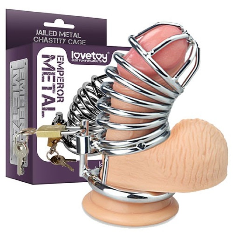 Lovetoy Κλουβί Πέους Lovetoy Metal Chastity Cage Ασημί Cock Cages