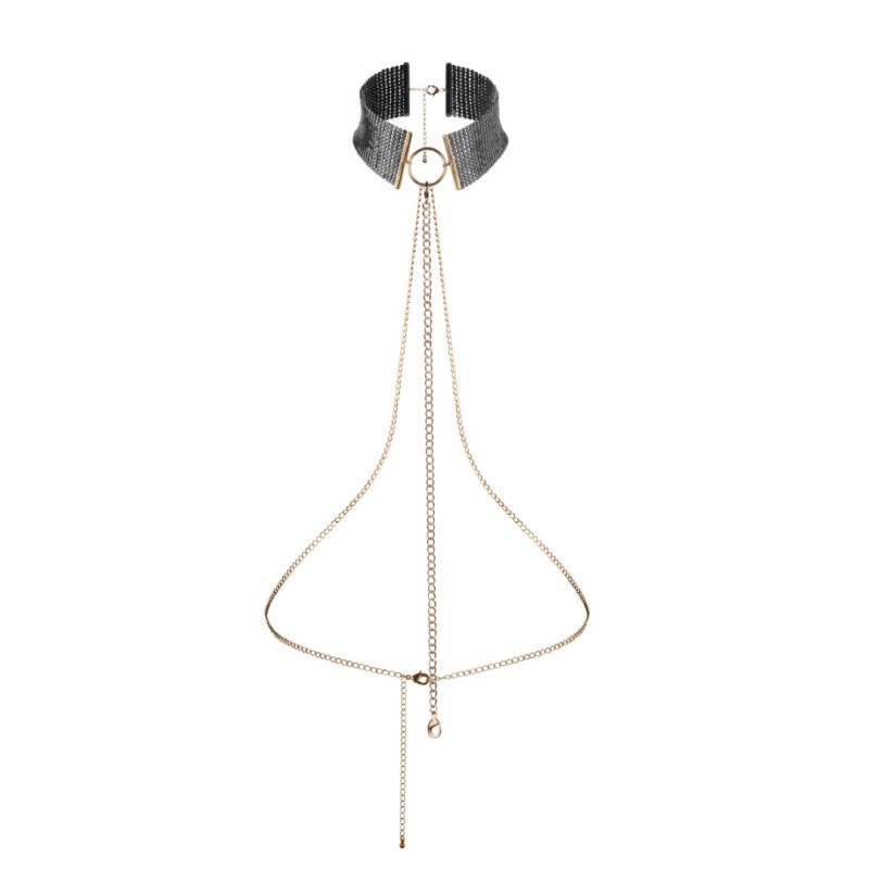 Bijoux Indiscrets Κολάρο Bijoux Indiscrets Désir Métallique Μαύρο Chokers & Στέκες