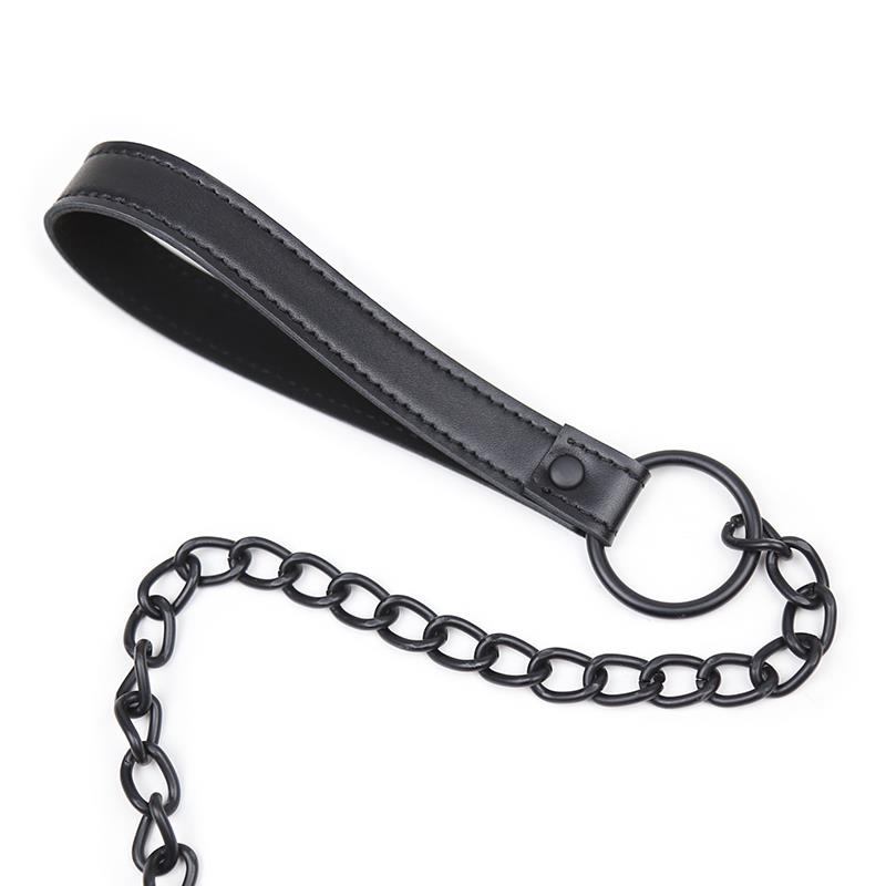Fetish Addict Κολάρο με Λουρί Fetish Addict Black Κολάρα