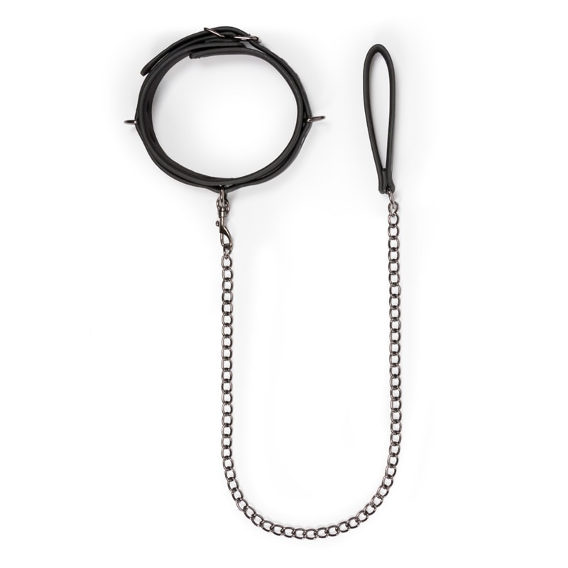 Easytoys – Fetish Collection Fetish Collar With Leash Easytoys Black Collars