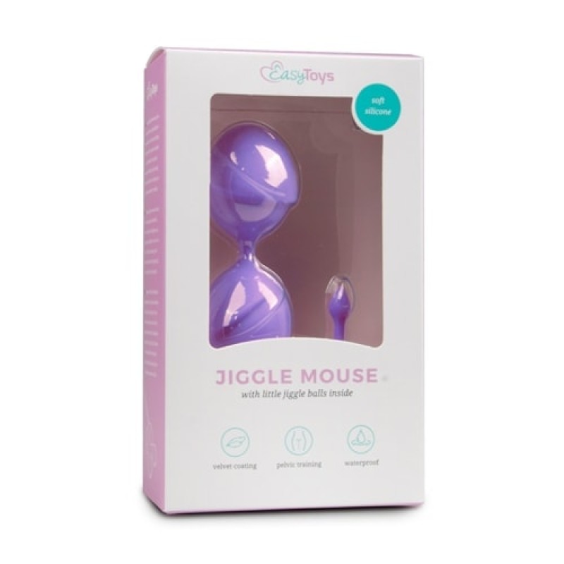 Easytoys – Geisha Collection Κολπικές Μπάλες Easytoys Jiggle Mouse Μοβ Κολπικές Μπίλιες