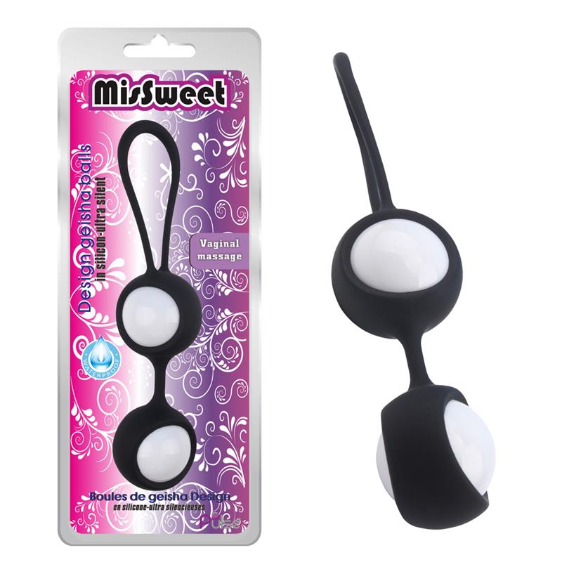 Chisa Κολπικές Μπάλες Geisha Balls MisSweet Μαύρες Κολπικές Μπίλιες