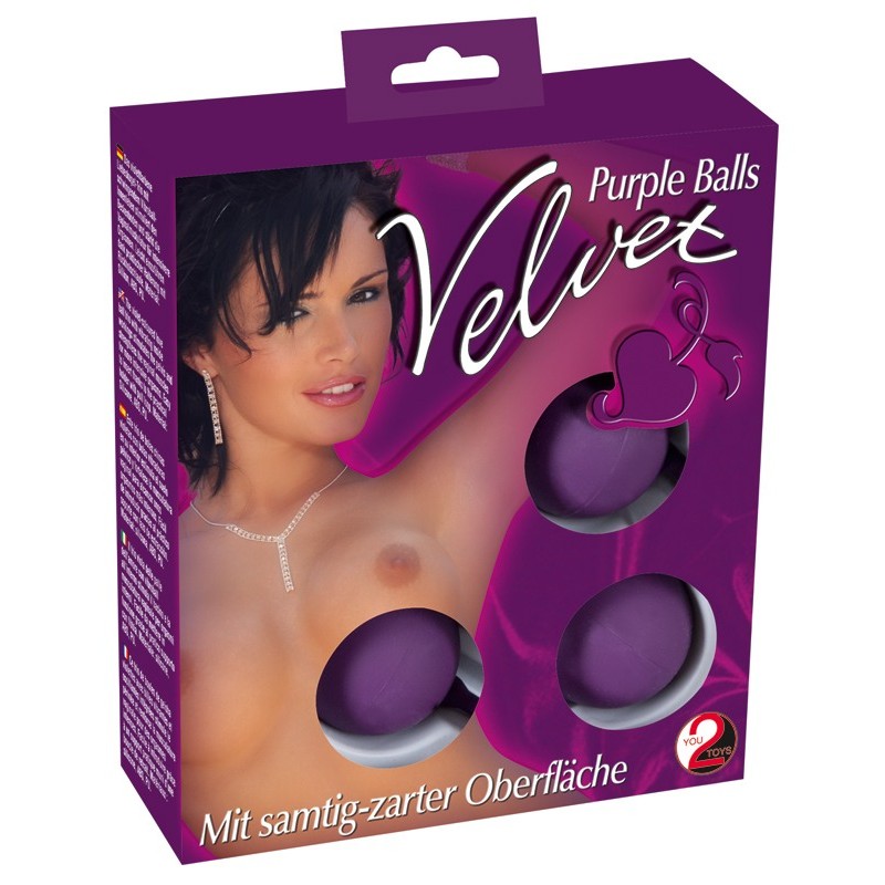 You2Toys Κολπικές Μπάλες You2Toys Velvet Balls Μοβ Κολπικές Μπίλιες