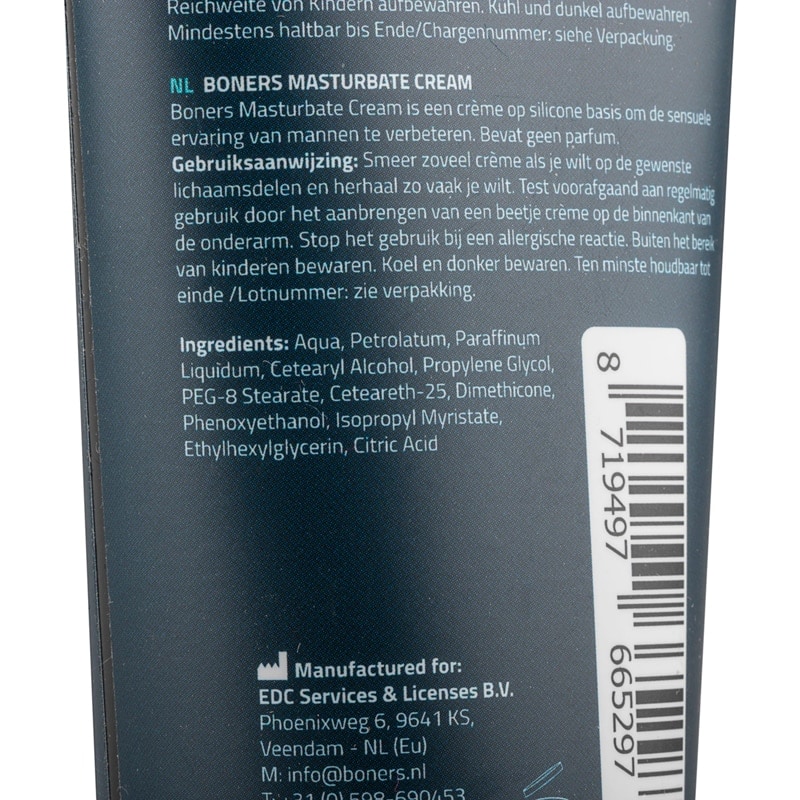 Boners Masturbation Cream Boners 100ml Silicone