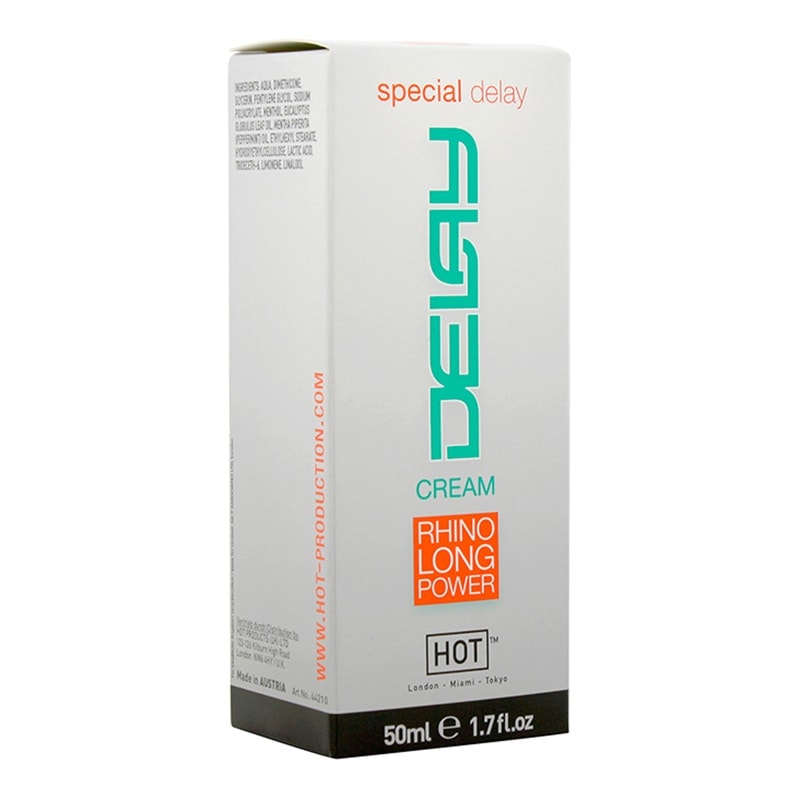 Hot Delay Cream Hot Rhino Long Power 50ml Delay