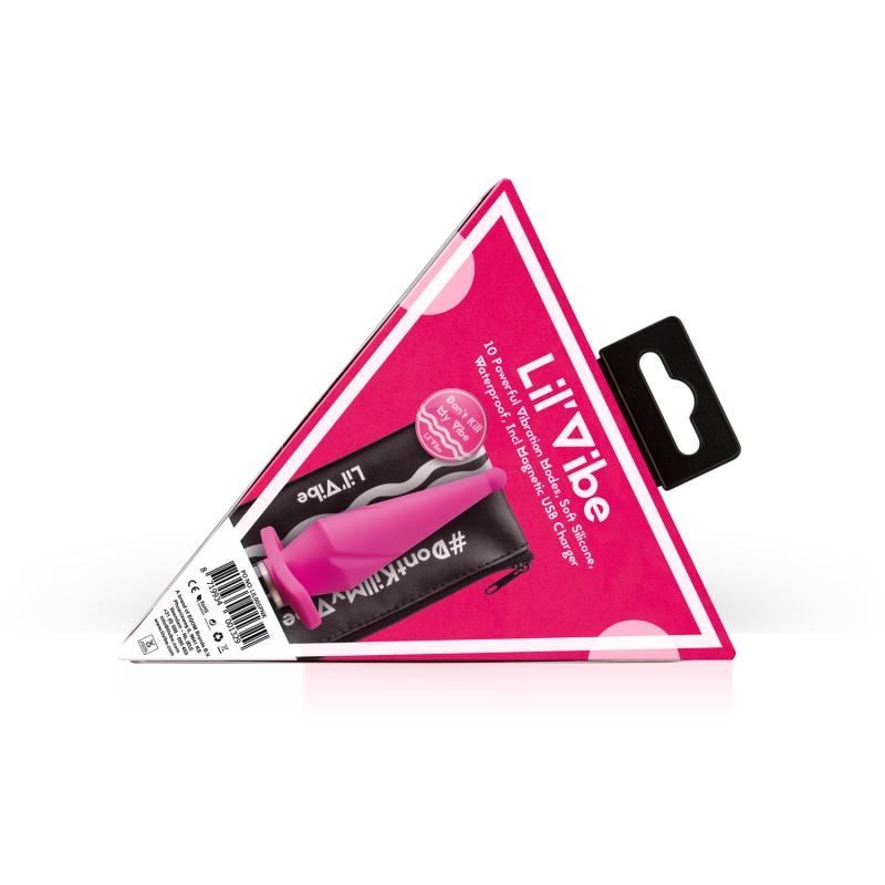 Lil’Vibe Πρωκτική Σφήνα με Δόνηση Lil Plug Vibrator Ροζ Σφήνες με δόνηση