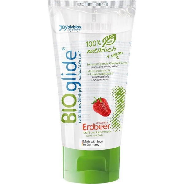 Λιπαντικό Νερού Με Γεύση Φράουλα BIOglide 80ml Λιπαντικό Νερού Με Γεύση Φράουλα BIOglide 80ml