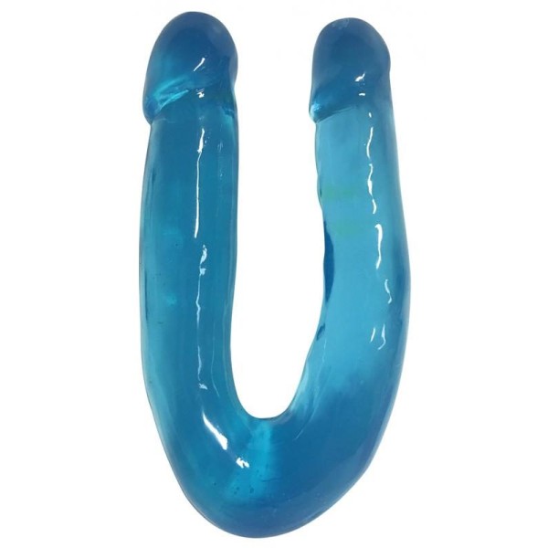 Διπλό Jelly Dildo Lollicock 36cm Μπλε