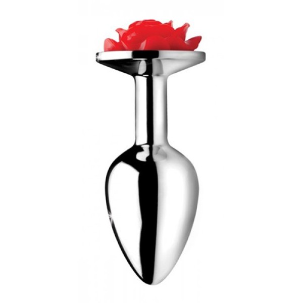 Butt Plug Red Rose Small Red Butt Plug Red Rose Small Red