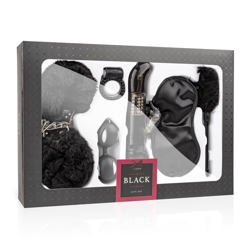 Ερωτικό Σετ Loveboxxx I Love Black Gift Set Μαύρο Loveboxxx Ερωτικό Σετ Loveboxxx I Love Black Gift Set Μαύρο Φετιχιστικά Σετ