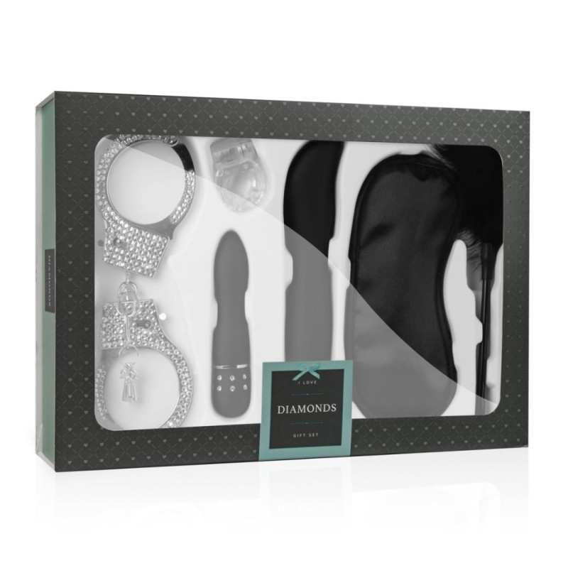 Loveboxxx Erotic Set Loveboxxx I Love Diamonds Gift Set Black Set