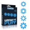Lovetoy Cock Ring Set Lumino Play Lovetoy 4 pcs Blue Cock Rings
