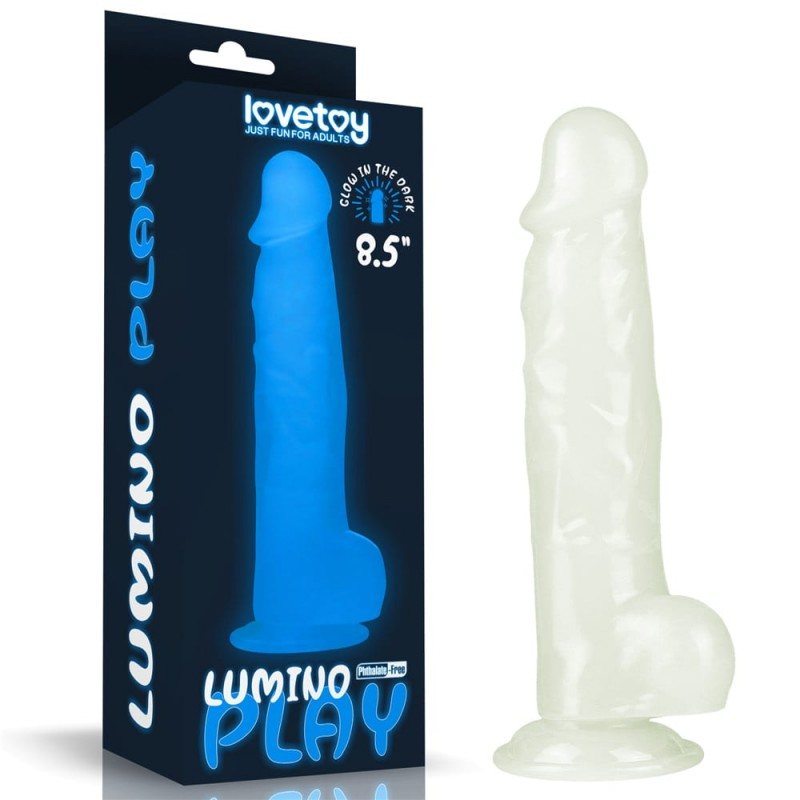 Jelly Dildo Lovetoy Lumino Play 21.5cm Διαφανές Lovetoy Jelly Dildo Lovetoy Lumino Play 21.5cm Διαφανές Jelly