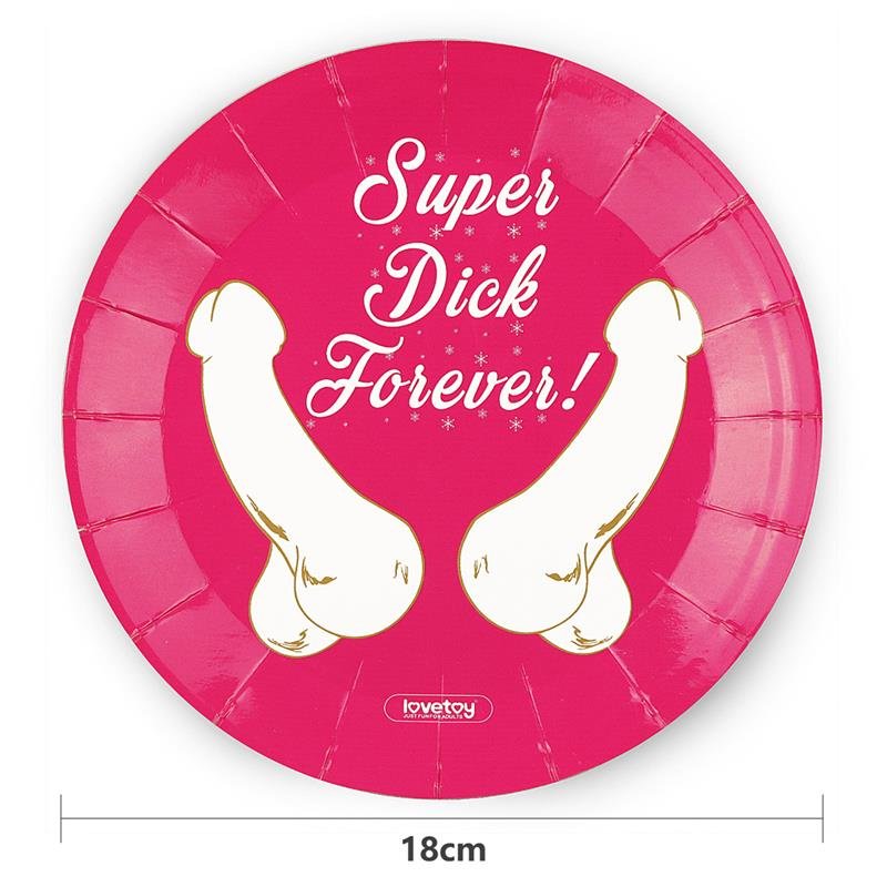 Lovetoy Χάρτινα Πιάτα Lovetoy Paper-Carton Plates 6τμχ Party Gags