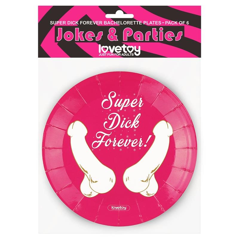 Lovetoy Χάρτινα Πιάτα Lovetoy Paper-Carton Plates 6τμχ Party Gags