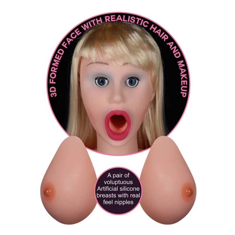 Lovetoy Super Love Doll Lovetoy Silicone Boobie Blonde Love Dolls