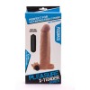 Lovetoy Προέκταση Πέους με Δόνηση Lovetoy Pleasure X-Tender 4 Μπεζ Προεκτάσεις Πέους
